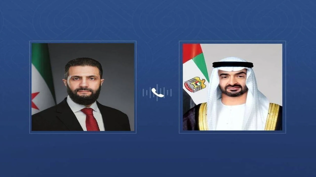رئيس الدولة يتواصل مع الرئيس السوري لتعزيز التعاون ومناقشة التطورات الإقليمية